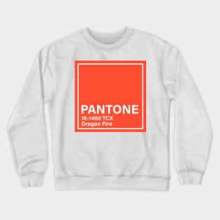 PANTONE 16-1460 TCX Dragon Fire, orange Crewneck Sweatshirt